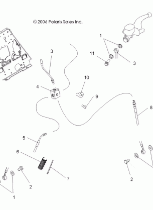 BRAKE LINES FRONT - A07MH46AA / AZ (49ATVBRAKELINESP450)