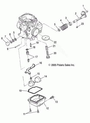 ENGINE CARBURETOR LOWER - A07MH46AA / AZ (4999200059920005D08)