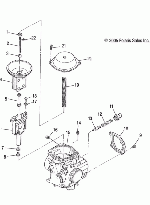 ENGINE CARBURETOR UPPER - A07MH46AA / AZ (4999200059920005D07)