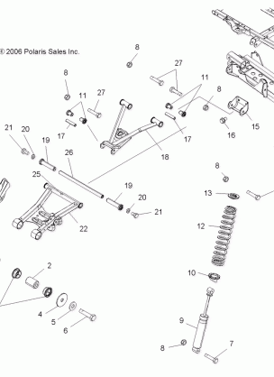 SUSPENSION REAR - A07MH46AA / AZ (49ATVSUSPRRSP450)