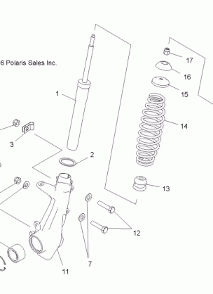 SUSPENSION STRUT FRONT - A07MH46AA / AZ (49ATVSTRUTSP450)