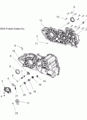 TRANSMISSION - A07MH46AA / AZ (49ATVGEARCASESP450)