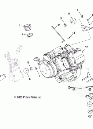 ENGINE MOUNTING - A07MH46AA / AZ (4999200059920005A11)