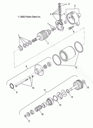 ENGINE STARTING MOTOR - A07MH46AA / AZ (4999200059920005E01)