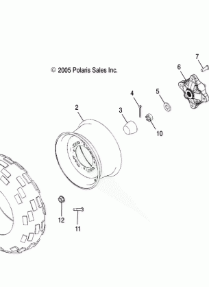 WHEEL FRONT - A07MH46AA / AZ (4999200059920005B12)