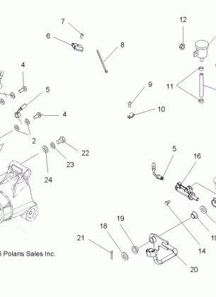 BRAKE FOOTand FOOT PEDAL - A07MH46AA / AZ (49ATVBRAKERRSP450)