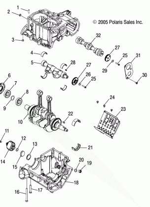 ENGINE CRANKCASE and CRANKSHAFT - A07MH68AX / AY / AZ (4999200229920022D06)