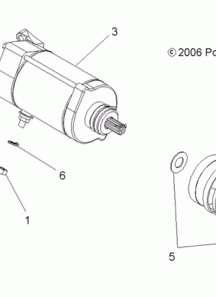 ENGINE STARTING MOTOR - A07MH68AX / AY / AZ (49ATVSTARTER07700)