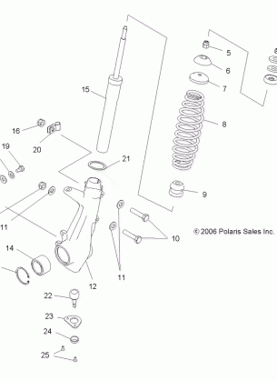 SUSPENSION STRUT FRONT - A07MH76AL / AQ / AX / AY / AZ / A2 / MN76AF / AT / AY (49ATVSTRUT800EFI)