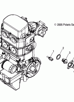 ENGINE MANIFOLD and THERMOSTAT - A07MH76AL / AQ / AX / AY / AZ / A2 / MN76AF / AT / AY (4999200299920029D07)