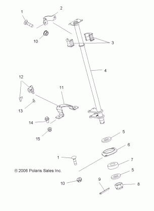 STEERING POST and LOCK - A07MH76FA (49ATVSTEERING075EFIIN)