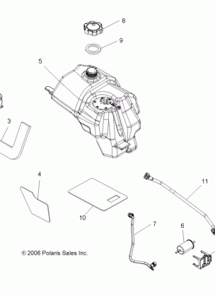 FUEL TANK - A07MH76FA (49ATVFUEL078EFIIN)