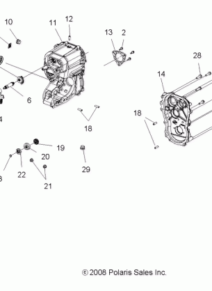 TRANSMISSION - A07MH76FA (49ATVGEARCASE800EFI)