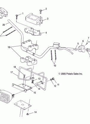 HANDLEBAR / HEADLIGHT - A07BG50AA / FA (4999201549920154B06)