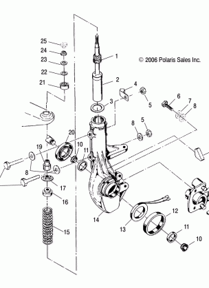 SUSPENSION STRUT FRONT - A07BG50AA / FA (49ATVSTRUTSCRAM)