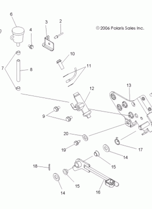 BRAKE REAR - A07BG50AA / FA (49ATVBRAKERRSCRAM)