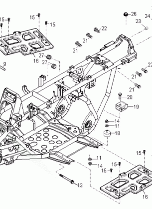 FRAME BODY - A07SB20AA (49ATVFRAME07SAW)