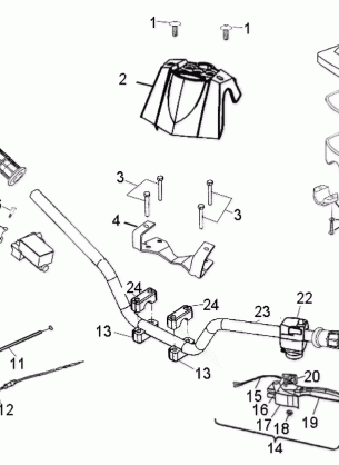 HANDLEBAR - A07SB20AA (49ATVHANDLEBAR07SAW)