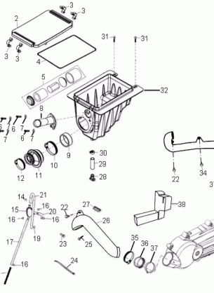 AIR CLEANER - A07SB20AA (49ATVAIRBOX07SAW)