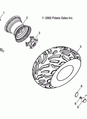 WHEEL REAR - A07SB20AA (49ATVWHEELREAR07SAW)