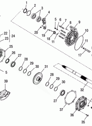 AXLE REAR WHEEL - A07SB20AA (49ATVAXLE07PHX)