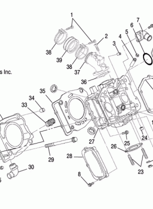 ENGINE CYLINDER - A07TH50AL / AQ / AU / AZ / TN50AF / AS / AU (4999200139920013D05)