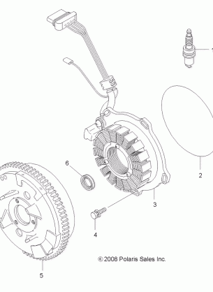 ENGINE MAGNETO - A07TH50AL / AQ / AU / AZ / TN50AF / AS / AU (4999200139920013E01)