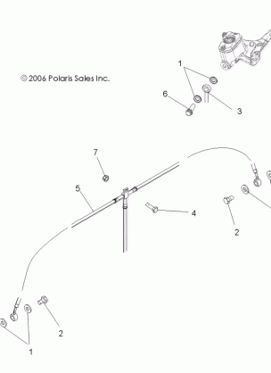 BRAKE LINES FRONT - A07TH50EA (49ATVBRAKELINEX2QUAD)