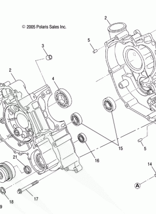 ENGINE CRANKCASE - A07TH50EA (4999200139920013D04)