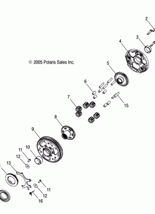 TRANSMISSION DIFFERENTIAL - A07TH50EA (4999204069920406D07)