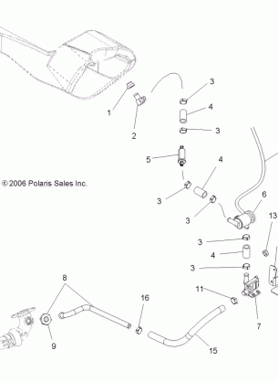 EXHAUST AIR INJECTION SYSTEM - A07TH50EA (49ATVAIRINJECTX2QUAD)