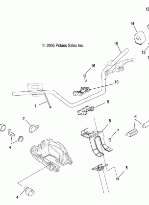 HANDLEBAR and CONTROLS - A07TH76AU / TN76AF / AL / AU (4999204069920406C05)