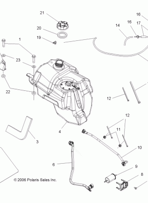 FUEL TANK - A07TH76AU / TN76AF / AL / AU (49ATVFUEL07X2800)