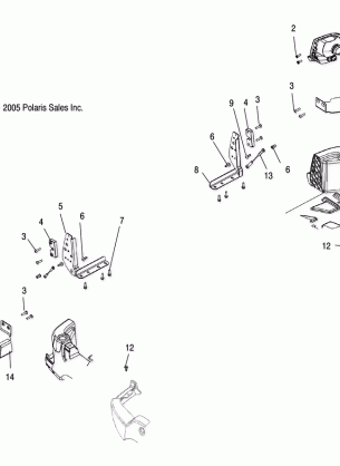 TAILLIGHT MOUNTING - A07TH76AU / TN76AF / AL / AU (4999204069920406A11)