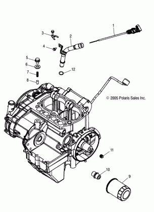 ENGINE DIPSTICK and OIL FILTER - A07TH76AU / TN76AF / AL / AU (4999200299920029D11)