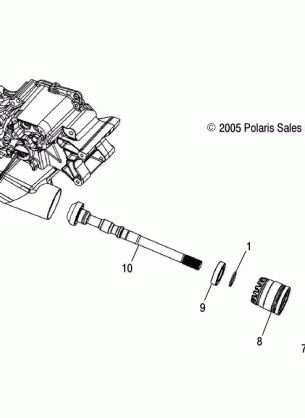 TRANSMISSION OUTPUT SHAFT FRONT - A07TH76AU / TN76AF / AL / AU (4999204069920406D08)