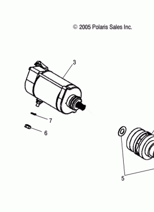 ENGINE STARTING MOTOR - A07TH76AU / TN76AF / AL / AU (4999200299920029E01)