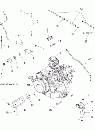 ENGINE MOUNTING - A07CA32AA (49ATVENGINEBOSS)