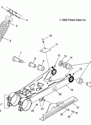 SWING ARM / SHOCK MOUNTING - A07CA32AA (4999202939920293B10)