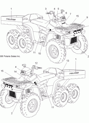 DECALS - A07CL50AA (49ATVDECAL6X6)