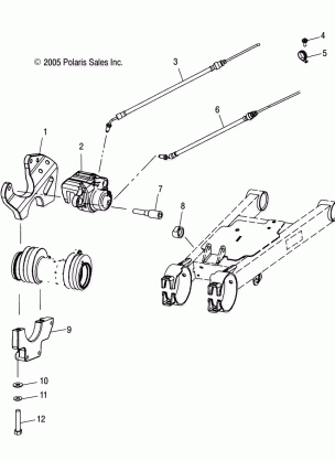 BRAKE CALIPER MOUNTING REAR - A07CL50AA (4999201649920164C07)