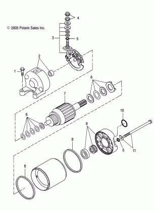 ENGINE STARTING MOTOR - A07GJ50AA / AB / AC (4999201849920184C14)