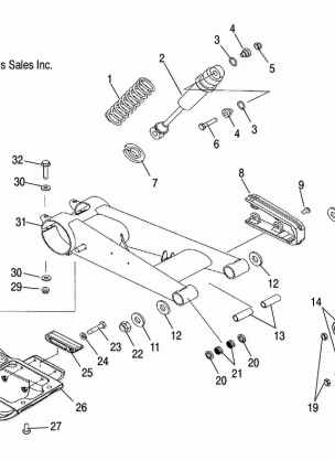 SUSPENSION REAR SWING ARM - A07GJ50AA / AB / AC (4999201849920184B07)