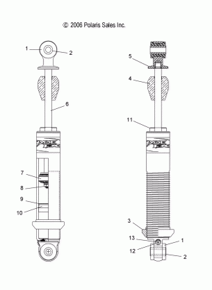 SHOCK FRONT (7043259) - A07GP50AA / AB (49ATVSHOCKFRT7043259)