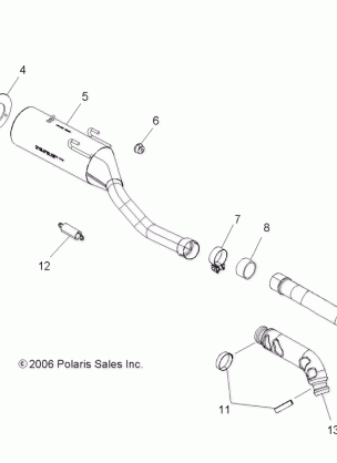 EXHAUST SYSTEM - A07GP52AA / AB (49ATVEXHAUST07OUT525)