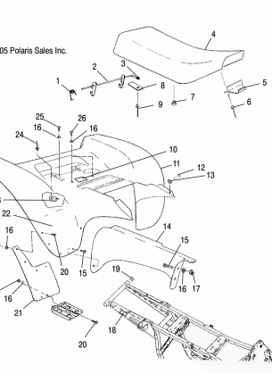 CAB REAR - A06BA25CA (4999201499920149A04)