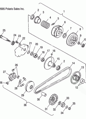 DRIVE PULLEY - A06KA09CA / CB / CC / CD (4999202399920239A13)