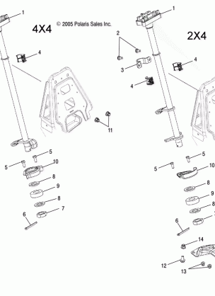 STEERING POST - A06LB27AA / LD27AA / AB / AC / AD (4999202079920207B12)