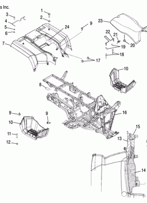 CAB REAR and SEAT - A06MH46 ALL OPTIONS (4999200059920005A03)