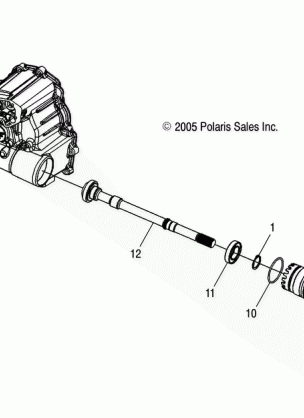 OUTPUT SHAFT FRONT - A06MH46 ALL OPTIONS (4999200099920009D01)